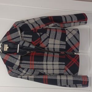 Plaid Zip-Up Tartan Like Jacket from Jolt, Small